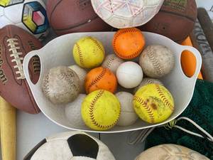 lot 100 image: Assorted Sporting Toys