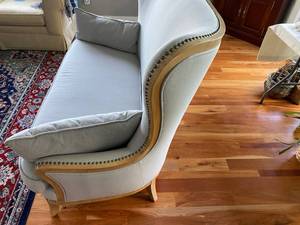 lot 175 image: Elegant Wingback Sofa