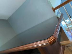 lot 191 image: Wood desk with Glass Top