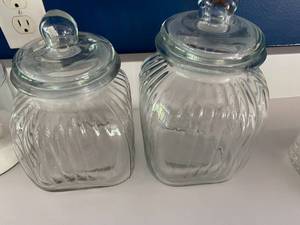lot 237 image: Glass Canisters