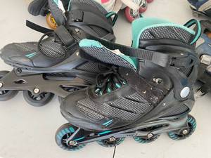lot 98 image: Skates and Helmets