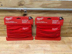 lot 31 image: MILWAUKEE Lot of 2- Red Multi-Functional Neck Gaiters