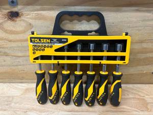 lot 33 image: TOLSEN 7 pc Metric Hex Nut Driver Set
