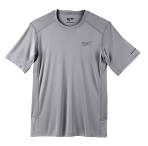 lot 34 image: MILWAUKEE Gen II Mens Work Skin Large Gray Light Weight Performance Short-Sleeve T-Shirt