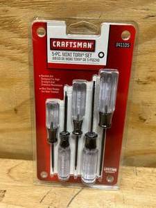 lot 52 image: CRAFTSMAN 5-PC Mini Torx Set