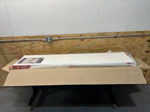 lot 44 image: KIMERLY BAY 36 in. x 80 in. White 6-Panel Solid Core Wood Interior Closet Bi-Fold Door