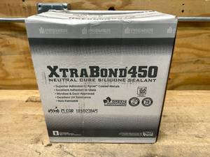 lot 45 image: PREMIER BUILDING SOLUTIONS Case of Xtra Bond 450 Neutral Cure Silicone Sealant- Clear (24 tubes)