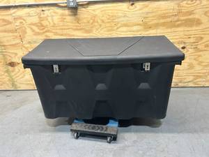 lot 87 image: 26 in. x 23 in. x 51 in. Matte Black Plastic All-Purpose Truck Tool Box Chest