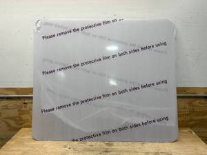 lot 96 image: 316 Thick Plexi Glass 47 Wide x 39-34 Tall