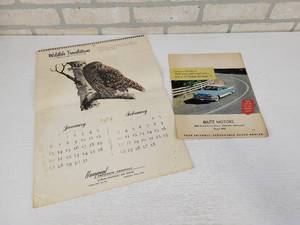 lot 99 image: 1959 DODGE magazine with BEUTZ MOTORS Mankato, MN Back Cover Ad and 1974 Honeymead Calendar