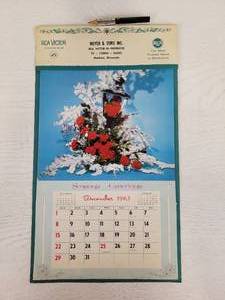 lot 100 image: 1964 Meyer & Sons Inc. Mankato, MN Calendar with Original RCA Pencil