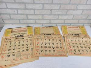 lot 104 image: 1928, 1929 & 1930 Thomas Drug Store Wall Calendars - Mankato, MN