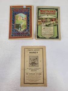 lot 109 image: (2) 1920s JR Watkins Co. Catalogs - Winona, MN and Facts about Honey from the Hoffman Apiaries Janesville, MN