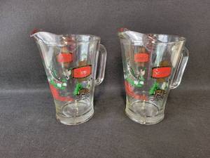 lot 150 image: (2) Vintage Schmidt Beer Pitchers
