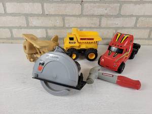 lot 154 image: Wood Tonka Airplane, Toy Skilsaw and More
