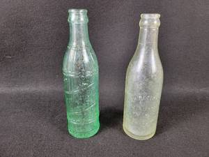 lot 162 image: (2) Vintage Mankato, MN Bottles - Crystalette Beverages and Rich Petersen
