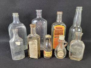 lot 163 image: Collection of Antique Bottles