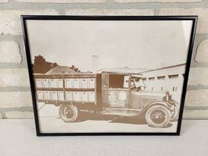 lot 172 image: Framed Coca-Cola FORD Model AA Truck Print