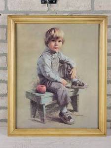 lot 175 image: Vintage Framed Print by Artist James Ingwersen