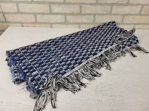 lot 176 image: NEW Rug Made from Blue Jeans