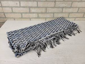 lot 177 image: NEW Rug Made from Blue Jeans