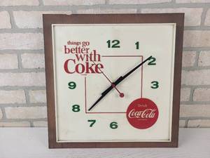 lot 203 image: Vintage Coca-Cola Wall Clock - Works