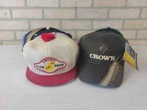 lot 206 image: Collection of (23) Caps - Crows Slick Chick, Snell, CHS, Alumacraft, WFS and More