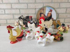 lot 209 image: Large Chicken Collection - Lefton, Holt Howard, Artmark and More - NO SHIPPING