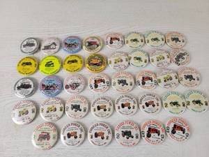 lot 212 image: Large Collection of Buttons from Butterfield, MN Threshing Show and Pioneer Power Threshing show Hanley Falls, MN