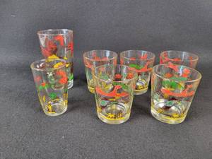 lot 243 image: Vintage Hazel Atlas Pheasant Glasses - NO SHIPPING