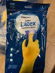 Latex Flocklined Gloves