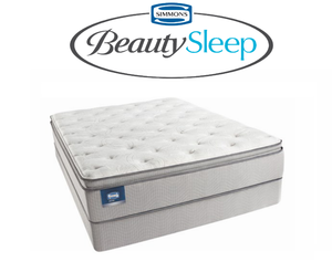 lot 6 image: Brand New Simmons Beautysleep Plush Pillow Top Queen Mattress