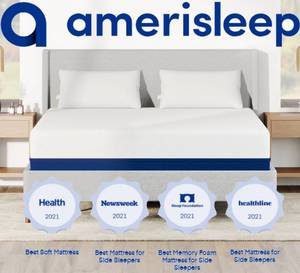 lot 12 image: Brand New Amerisleep Model AS4 Luxury Memory Foam California King Mattress