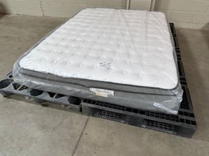 lot 16 image: Brand New Midwest Sleep Co. Governor 3 11.5 Euro Top Queen Mattress