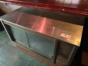 lot 4 image: Delfield Pie Case & Cooler with Stainless Top 48W x 24H x 27D - Working Condition