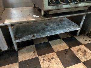 lot 16 image: Stainless Steel Table & Shelf - 60W x 24H x 31D