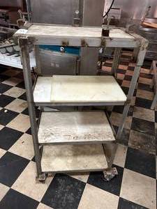 lot 27 image: Stainless Steel Rolling Cart - 19W x 26D x 50H