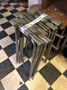 lot 45 image: Lot of Six Serving Platter Stands - 30H x 20D x 17W