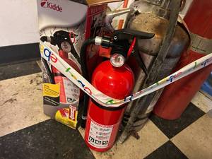 lot 46 image: Lot of Five Fire Extinguishers