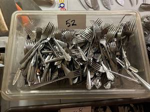 lot 52 image: Big Lot of over 100 Stainless Steel Forks