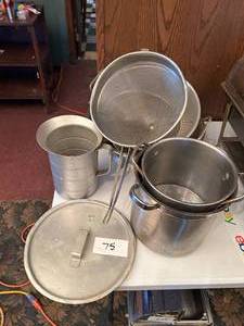 lot 75 image: Assorted Lot of Colanders, Strainers and Pots