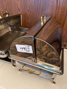 lot 79 image: Stainless Steel Chafing Dish - 24W x 14D x 20H