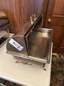 lot 80 image: Stainless Steel Chafing Dish - 24W x 14D x 20H
