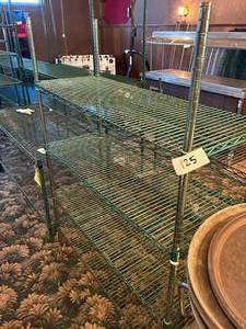 lot 125 image: 48W 63H 18D Steel Wire Shelving