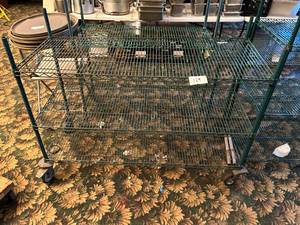 lot 129 image: 60W x 24D 45H Steel Wire Shelving