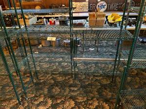 lot 131 image: 60W x 21D x 74H Steel Wire Shelving