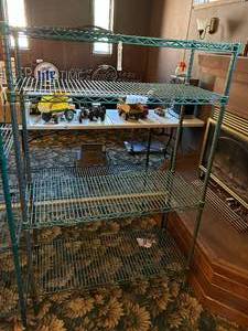 lot 132 image: 42W x 18D x 64H Steel Wire Shelving