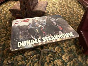lot 158 image: Dundee Steakhouse Table - 41W x 30D x 29H