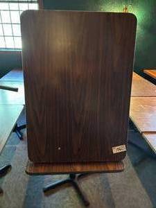 lot 186 image: 2 Dining Tables each 30W 42D 29H -- Wood Veneer