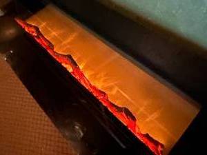 lot 212 image: Electrical Lighted Wall Mount Fireplace Dimensions 22W x 51 L x 6D